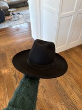 Borsalino Black Wide Brim Felt
