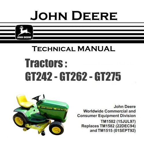 John deere gt242 gt262 - john,
