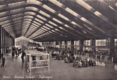 Cartolina roma stazione - cartolina, ,stazione
