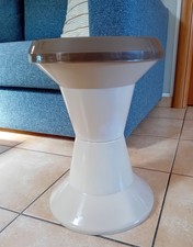 Sgabello vintage "Diablo" Giganplast - Design Italiano Anni '70 marrone