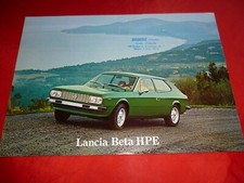 LANCIA Beta HPE 1600 1800 depliant brochure depliant folleto del 1975