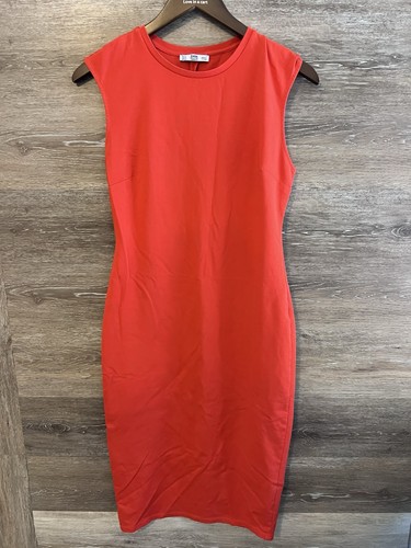 Zara arancione tubino - tubino, senza