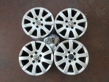 CERCHI Volkswagen Golf 5 6 7 serie  N. 4  In lega  5  FORI 15" 6,5J H2 ET 50 