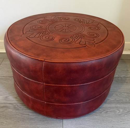 Pouf poggiapiedi rotondo