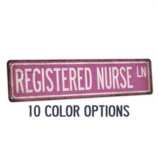 Cartello stradale infermiere registrato regalo per RN decorazione ufficio medico 104180021049