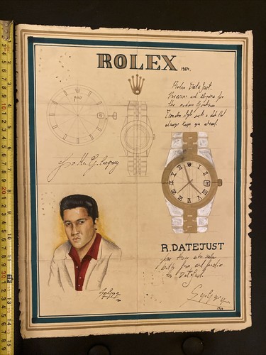 Disegno originale rolex - rolex, 1964
