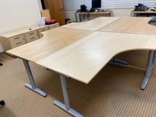 BIRCH IKEA GALANT CORNER DESKS