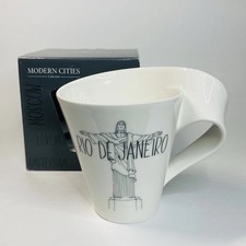 Tazza Villeroy & Boch Rio De Janeiro Città Moderne dei Mondiali RARA NUOVA CON SCATOLA
