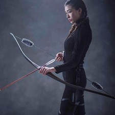 Arco lungo da caccia in legno