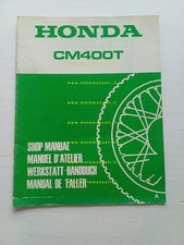 Honda CM 400 T 1979 aggiornamento SUPPLEMENTO manuale officina originale