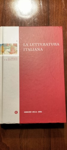 Letteratura italiana vol - letteratura,