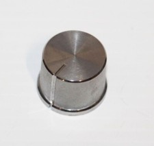 Manopola volume rotonda argento OEM - parte amplificatore ricevitore stereo vintage Technics SA-101