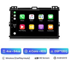 RADIO 2 DIN 9" PER TOYOTA LAND