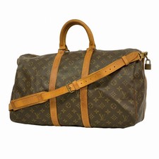 5Oc2793 Louis Vuitton Boston Borsa Keepall Bandouliere 45 M41418 Marrone Usato Uomo