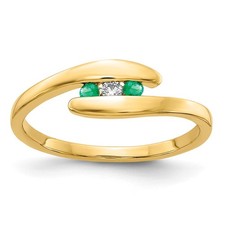 Anello pietre con smeraldo - smeraldo, e