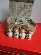 9 BOMBONIERE ANGIOLETTO  /battesimo/comunione /cresima/SEGNAPOSTO