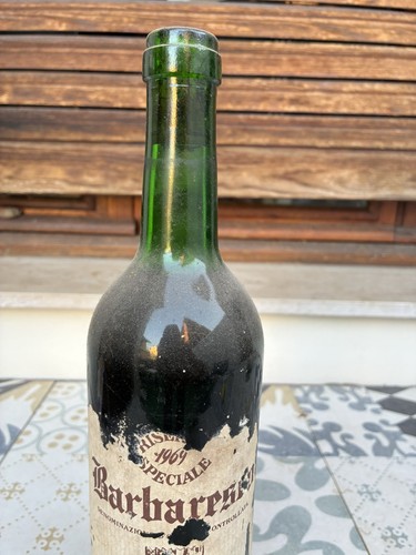 Bottiglia vino barbaresco 1969 - bottiglia,