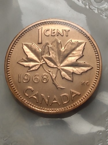 1968 canada one cent - canada, - 