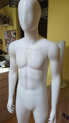 Manichino uomo bianco lucido - manichino,