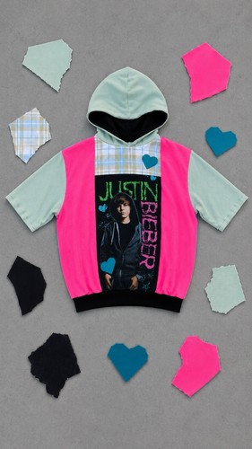 Felpa con cappuccio justin - con,