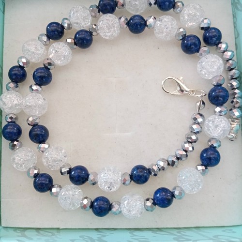 Collana lapislazzuli quarzo - collana,