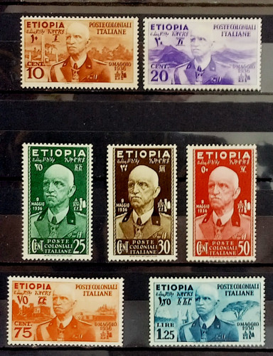 Set francobolli etiopia 1936 - set,