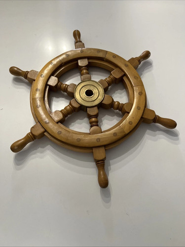 Ruota nave ottone stile