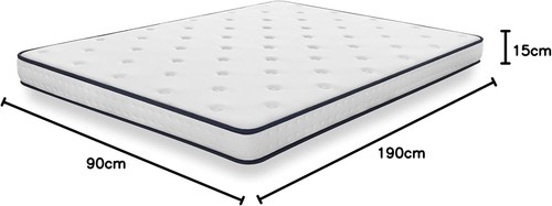 Materasso singolo 90x190 - 90x190, cm