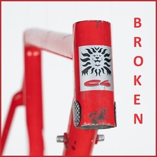 CLASSE C4 TELAIO CARBONIO BICI CORSA STRADA VINTAGE BICI VECCHIO ROSSO