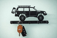 Wall Key Holder Rustic 4x4