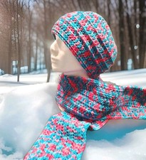 Ladies New Crochet Hat L/XL &