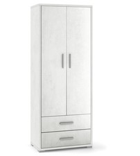 MOBILE 2 ANTE E 2 CASSETTI OSSIDO BIANCO,  71X41X182 CM