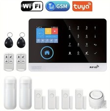 ANTIFURTO ALLARME TOUCH CASA KIT GSM WIRELESS SENZA FILI ALEXA +11 ACCESSORI