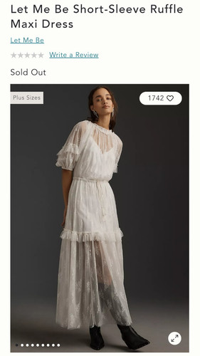Maxi abito anthroplogie let - abito,