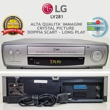VIDEOREGISTRATORE VHS LG LV281 LETTORE CASSETTE VINTAGE VCR FUNZIONANTE