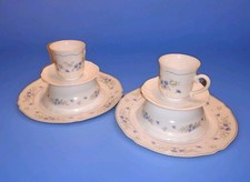 Set piatti vintage blu bianco