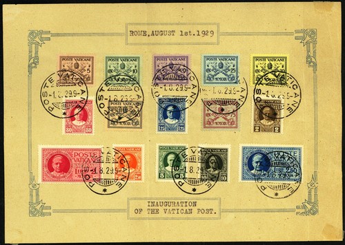 Vatican 1929 first - 1929, set
