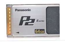 Scheda di memoria flash a stato solido Panasonic P2 64GB serie E quasi come nuova testata funziona