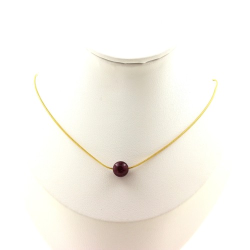 Collana perla granato - perla,
