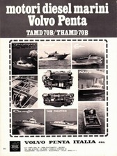 Motori marini Volvo Penta Italia. Advertising 1974