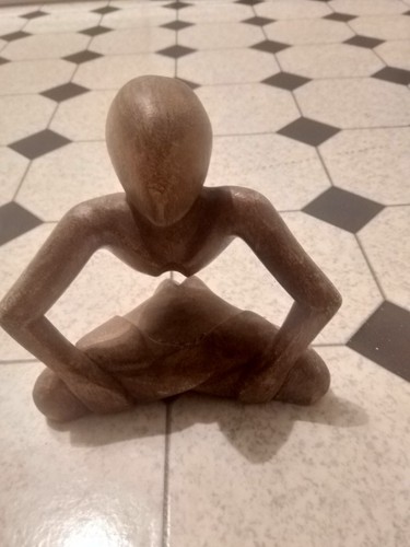 Ornamento statuina legno - ornamento,