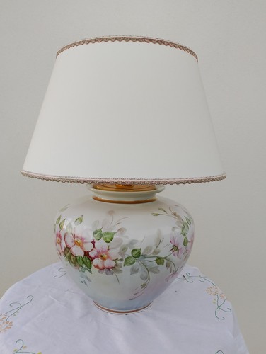 Lampada tavono porcellana - lampada,
