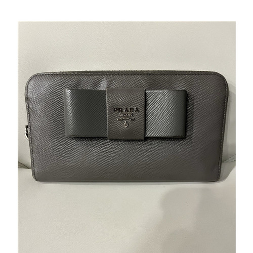 Portafoglio donna prada - donna, grigio