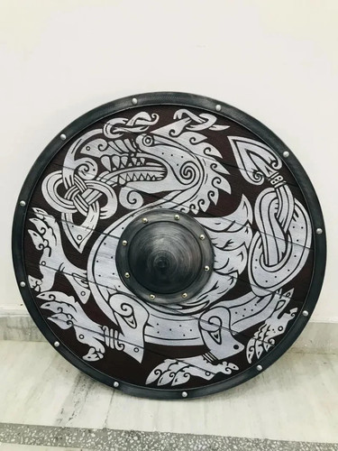 Scudo legno guerriero - scudo,