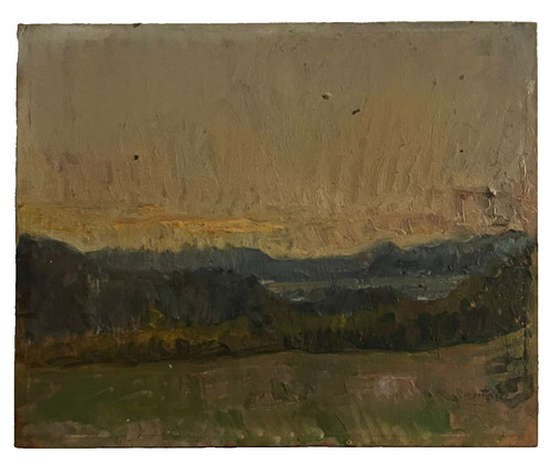 Dipinto paesaggio collinare - paesaggio,