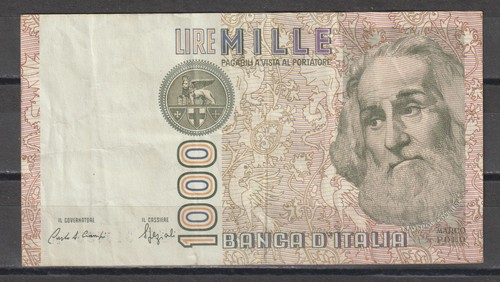 Banconota mille lire - ,