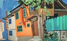 Dipinto ad olio paesaggio