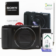 Sony Cybershot DSC-HX50 20,4 megapixel fotocamera digitale compatta nera testata kit in scatola ottime condizioni