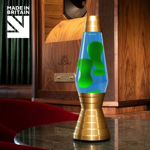 Lampada lava vinile oro