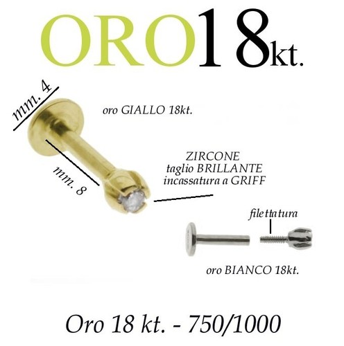 Piercing body trago 8mm corpo - piercing,